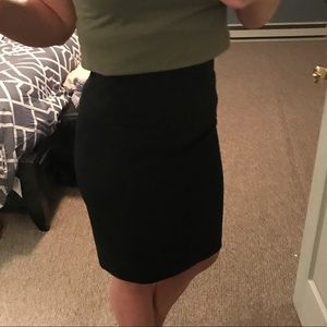 Black pencil skirt